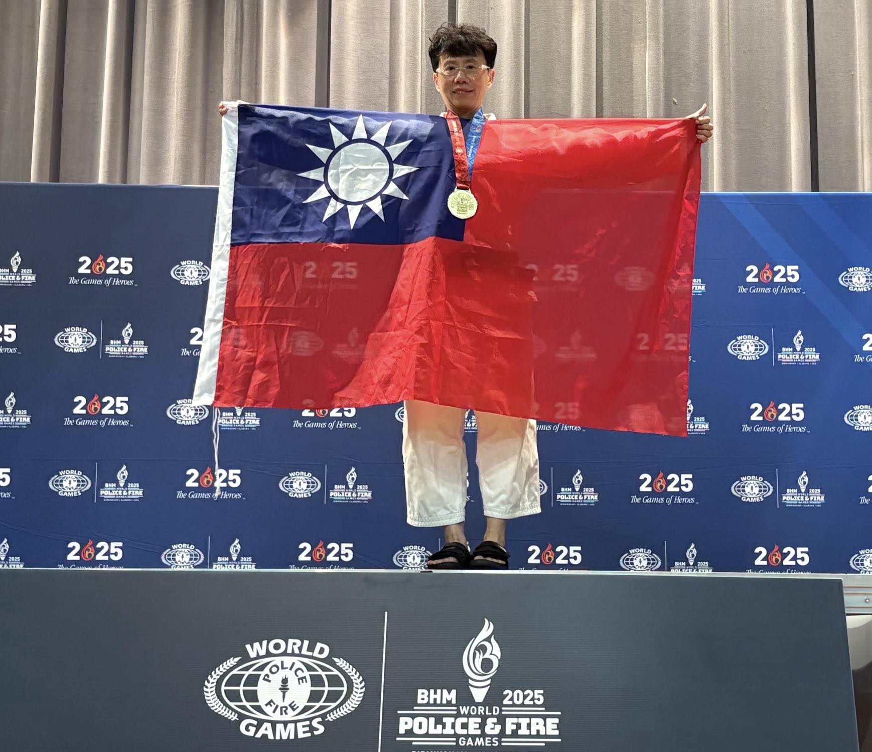 為國爭光！新北保安大隊後勤組長 蕭素秋